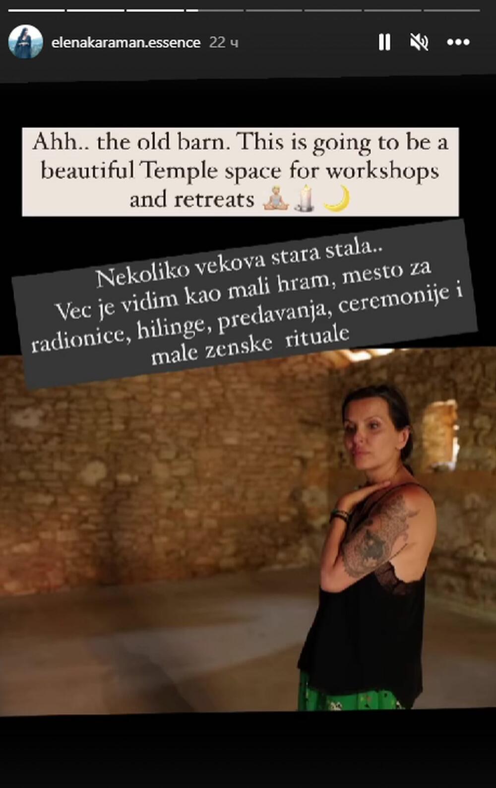 <p>Elena Karaman Karić kupila je u Provansi predivno imanje na polju lavande, gde će izgraditi svoj hram.</p>