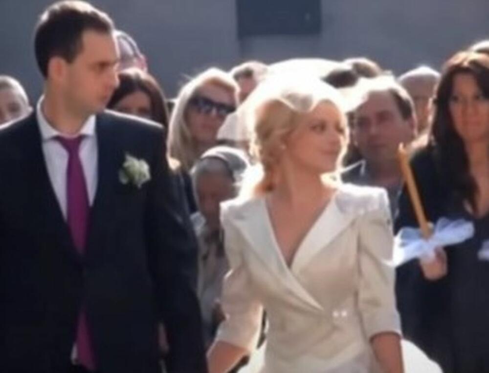 Dario i Anđelka Prpić na svom venčanju