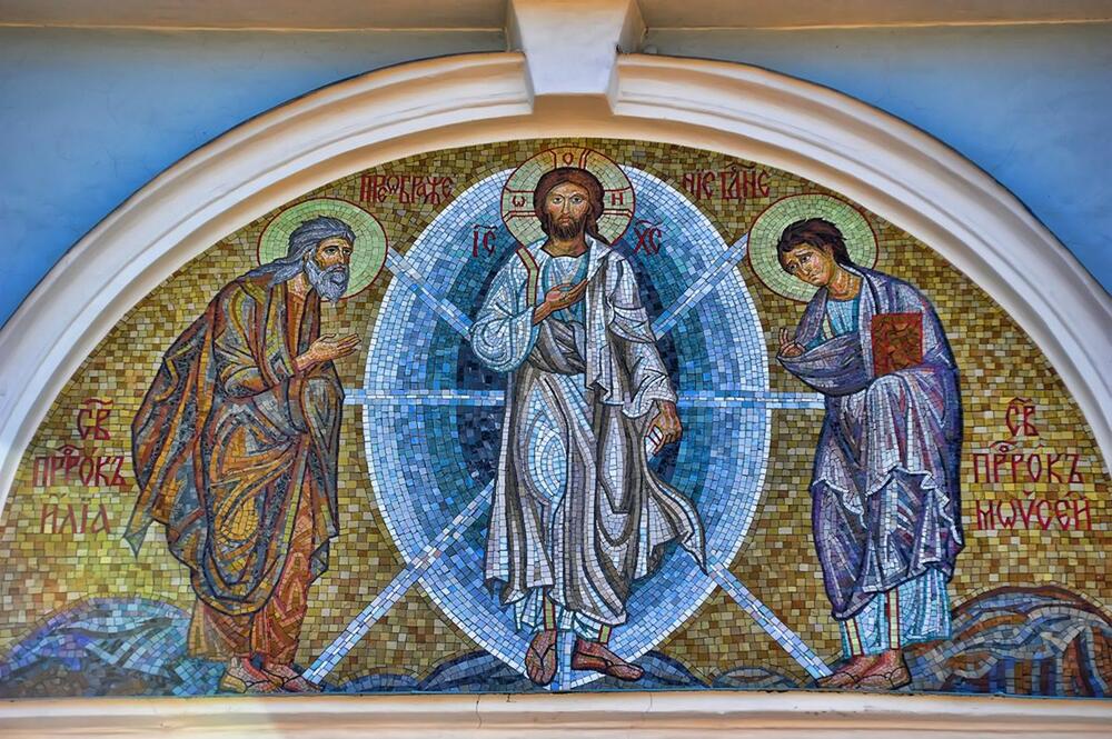 Mozaik Preobraženja Gospodnjeg u ruskoj pravoslavnoj crkvi u Viborgu