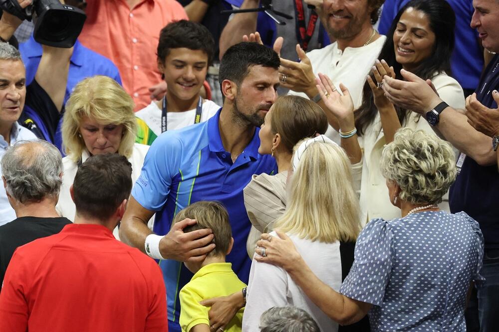 Novak i Jelena Đoković nakon njegove pobede
