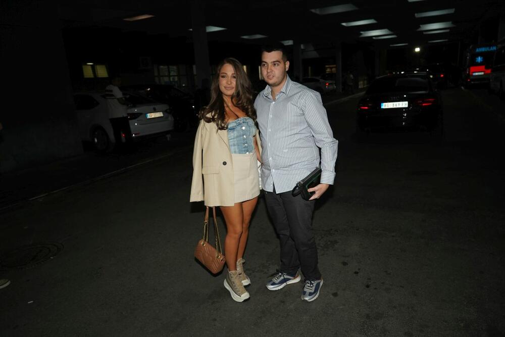 Pevačica MIlica Jokić i Luka Dačić, sin ministra Ivice Dačića, na koncertu Aleksandre Prijović