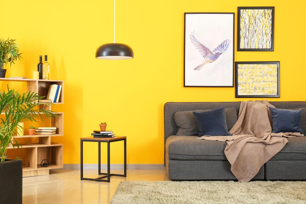 Žuta dnevna soba uglavnom ukazuju na vedru i otvorenu osobu punu životne energije
