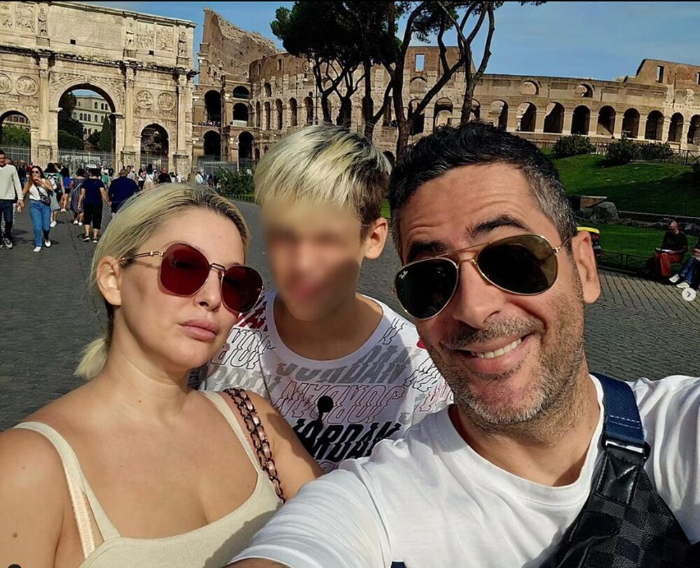 Saša i Nevena Joksimović su bili na putovanju u Rimu sa sinom 