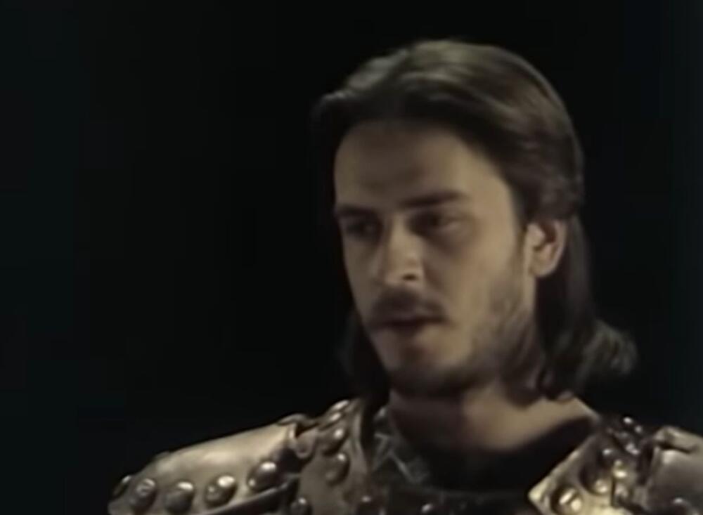 Žarko Laušević kao Miloš Obilić u filmu 'Boj na Kosovu'