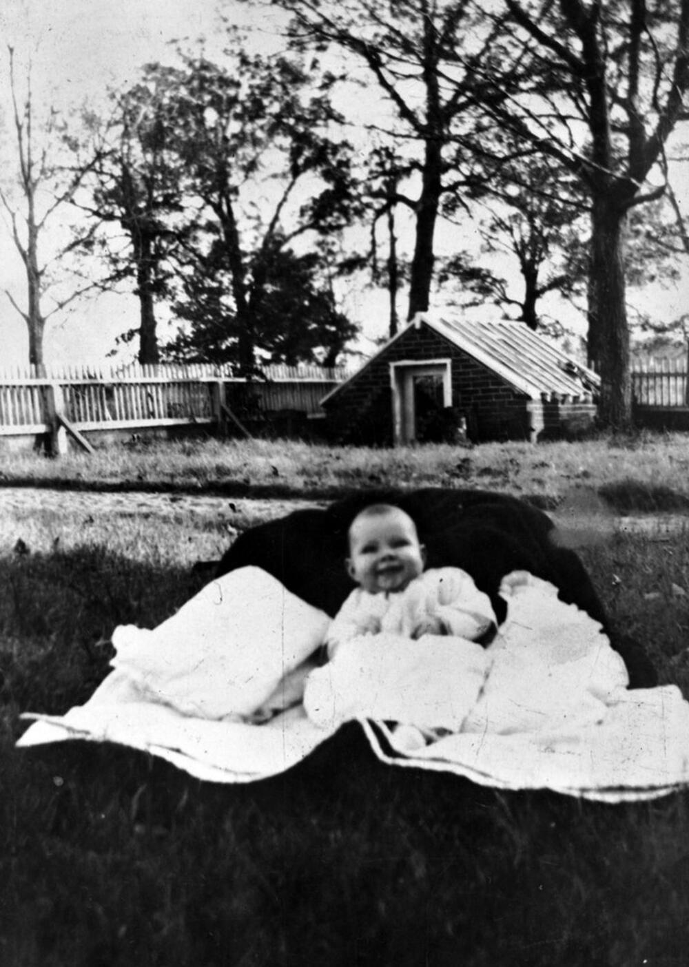 Rozalin Karter kao beba u Plejnsu, u Džorždiji