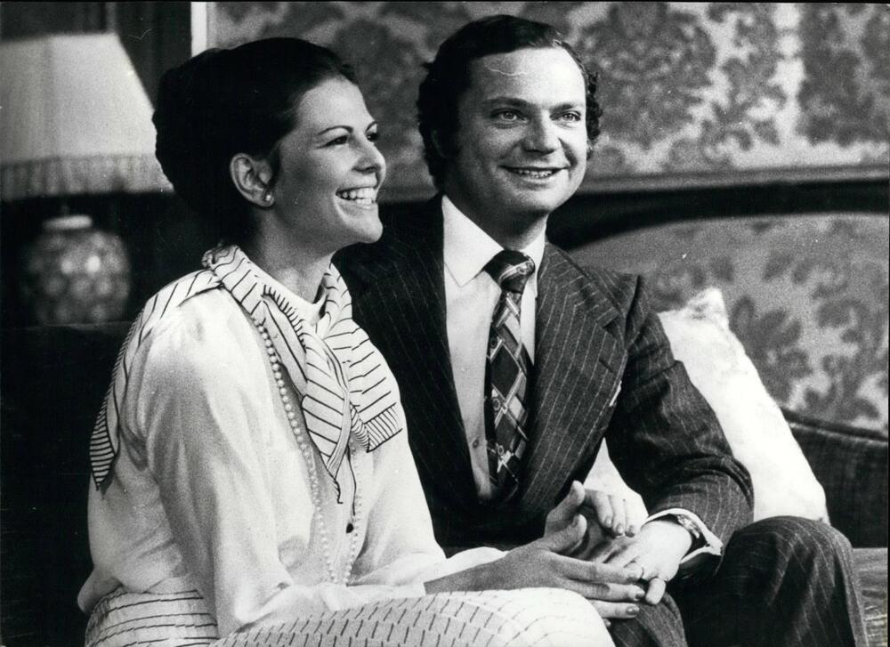 Kralj Karl Gustaf i kraljica Silvija 1976. godine