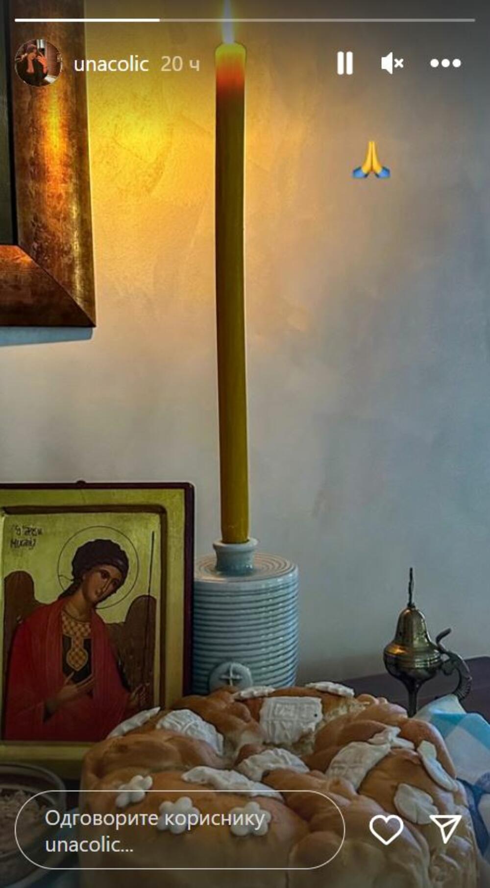 U domu Čolića je za Aranđelovdan sve bilo u znaku tradicije: slavski kola. ikona, kandilo i sveća