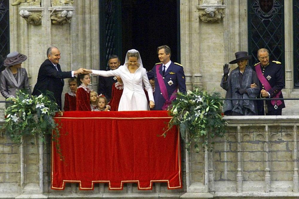 Kralj i kraljica Matilda na svom venčanju 1999.