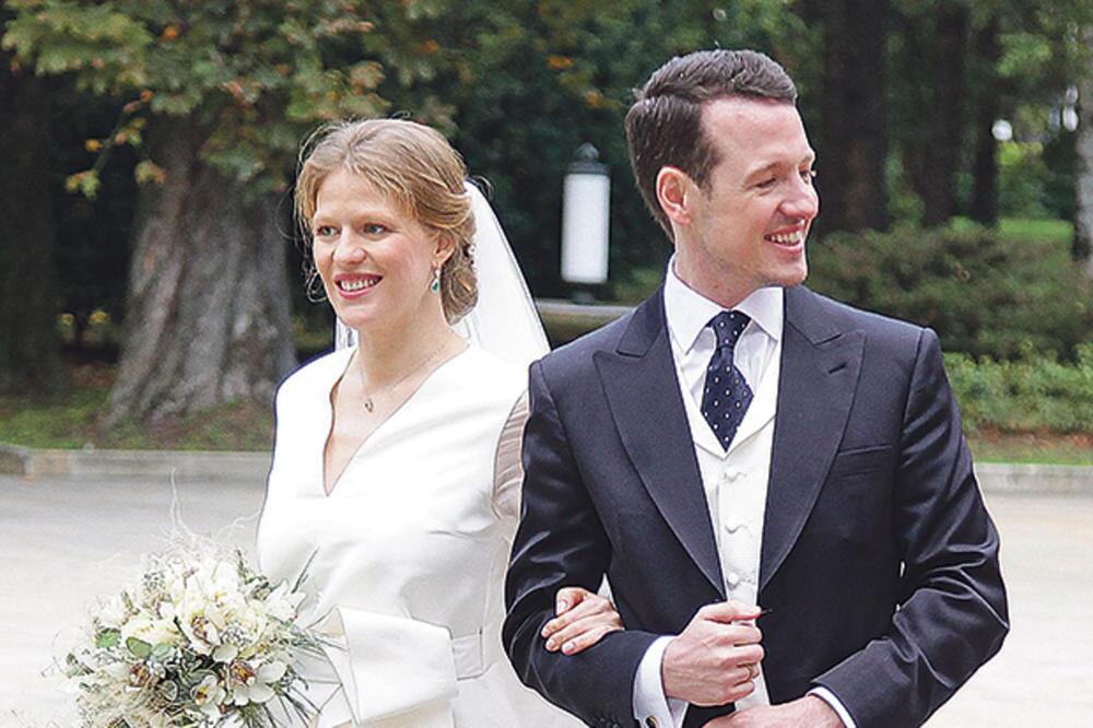 Princeza Danica i princ Filip Karađorđević na svom venčanju