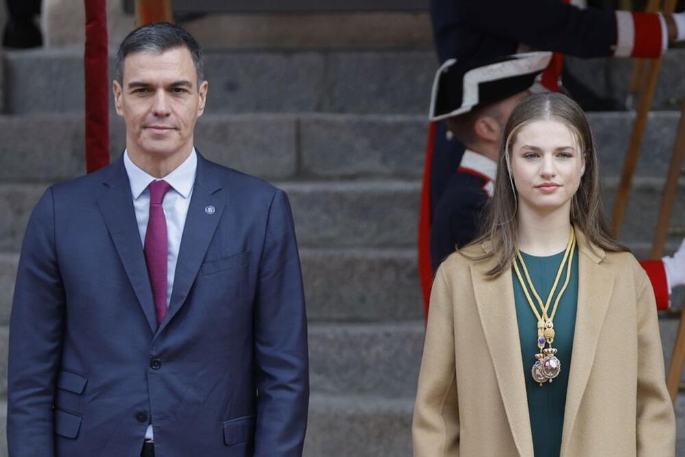 Premijer Španije Pedro Sančez i princeza Leonor od Asturije