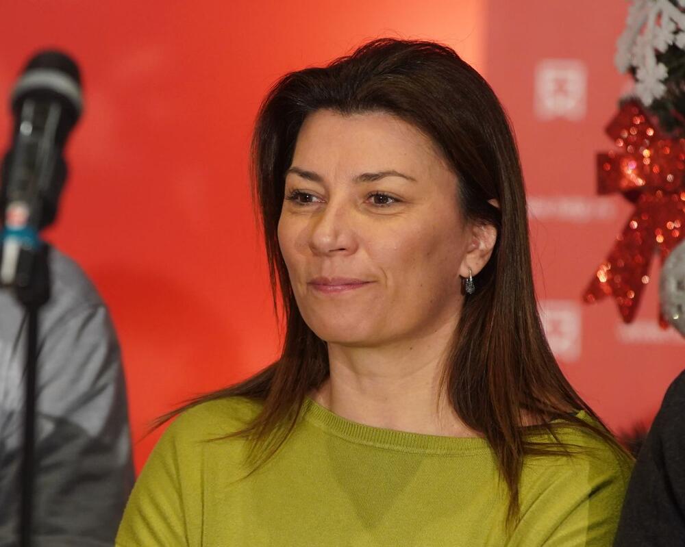 Milena Vasić na konferenciji povodom premijere predstave 'Budućnost'