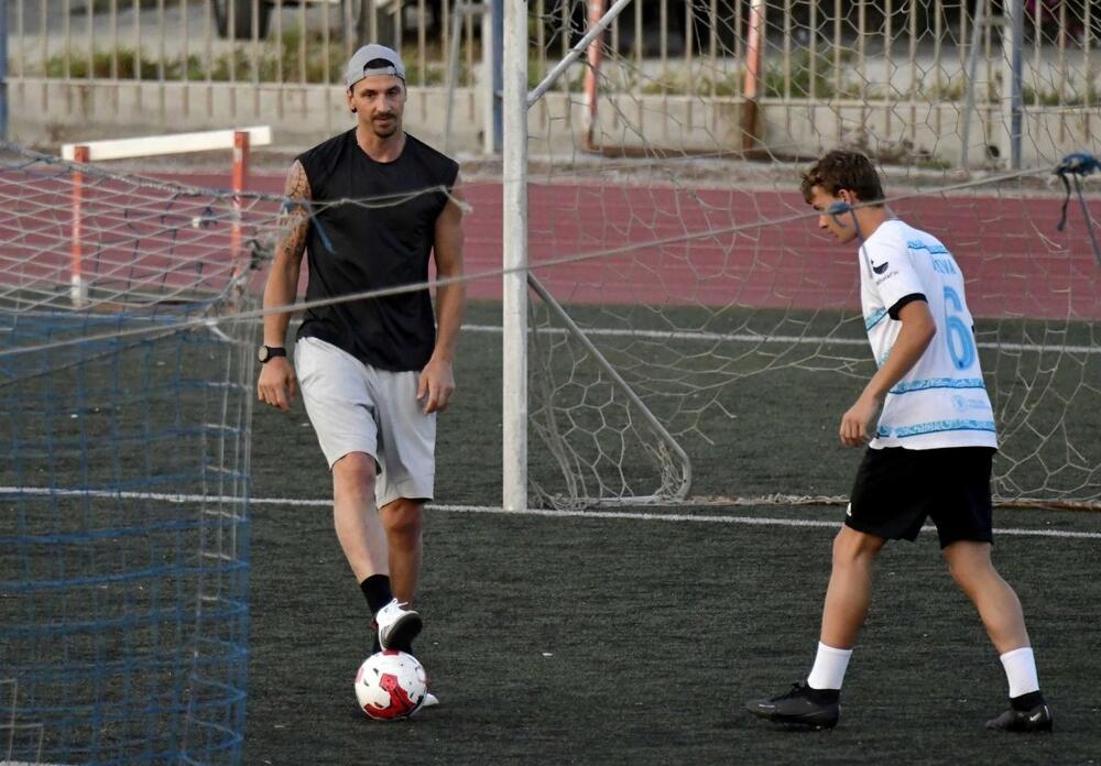 Zlatan Ibrahimović sa sinom Maksimilijanom na Mikonosu