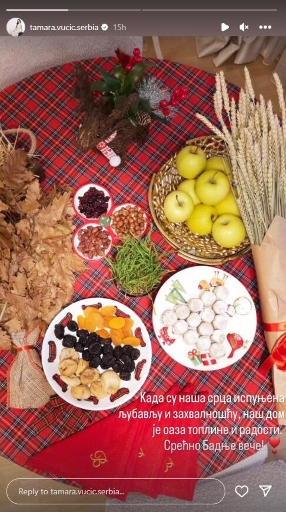 Badnje veče u domu Tamare Vučić