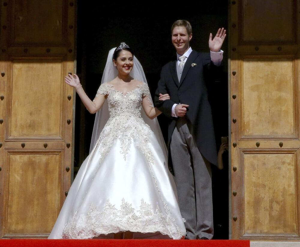 Princ Leka II i princeza Elija na svom venčanju