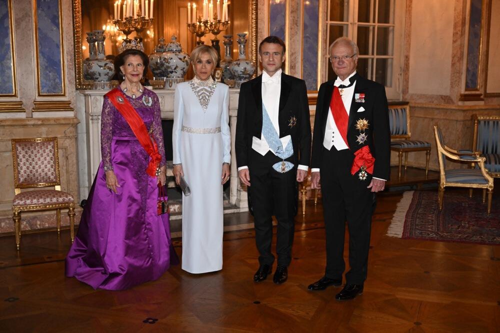 Susret francuskog predsedničkog para sa švedskim kraljem i kraljicom