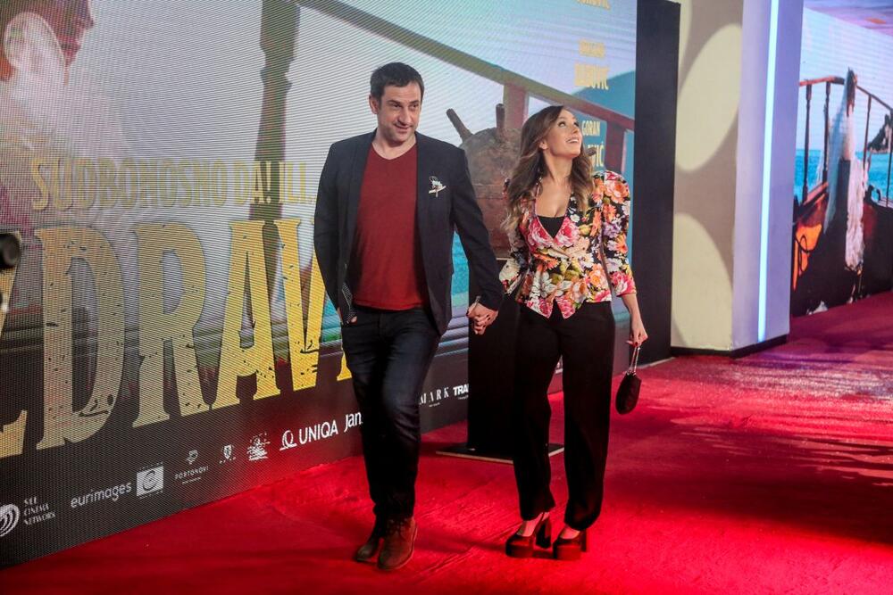 Goran Bogdan i Jovana Stojiljković na premijeri filma "Živi i zdravi" u Beogradu