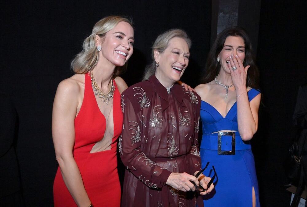 Glumice iz filma 'Đavo nosi Pradu' na dodeli SAG nagrada 2024.