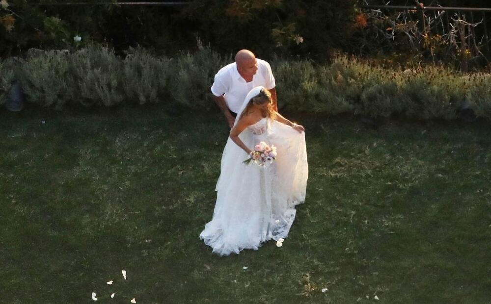 Dominik Parsel i Tiš Sajrus na svom venčanju 2023.
