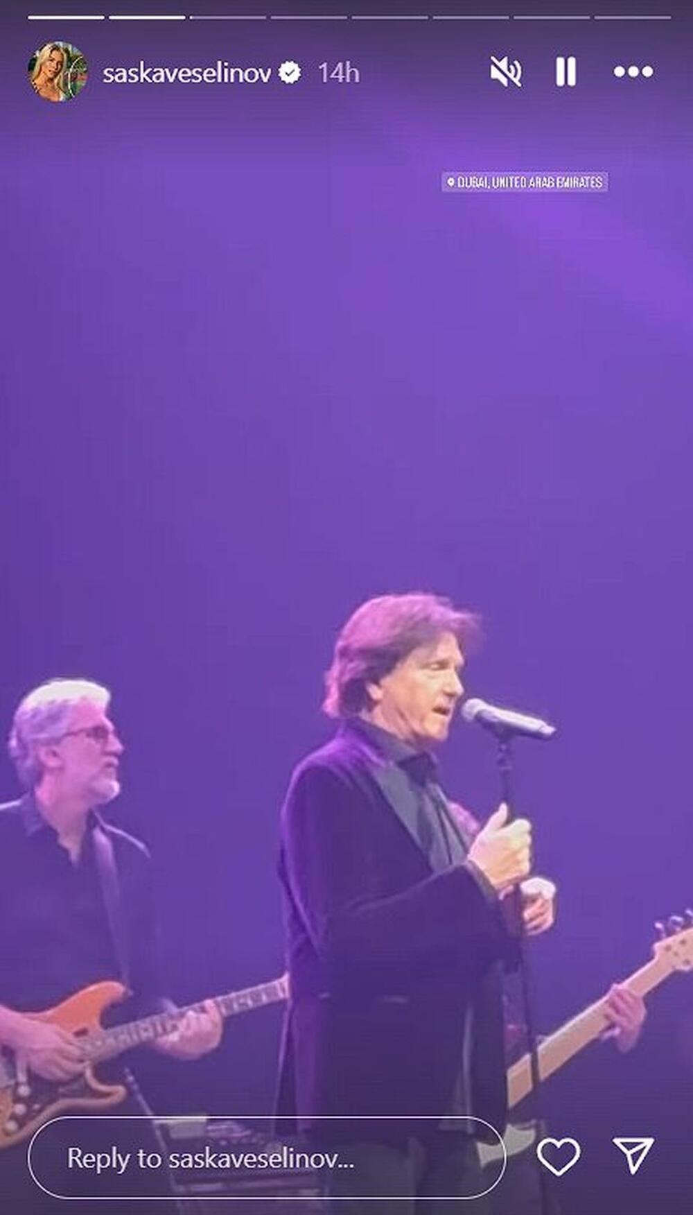 Saška Veselinov Đoković i Đorđe Đoković na koncertu Zdravka Čolića u Dubaiju