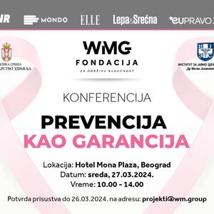 KONFERENCIJA POVODOM POČETKA PROJEKTA "PREVENCIJA KAO GARANCIJA": Izazovi i dostignuća u prevenciji karcinoma dojke
