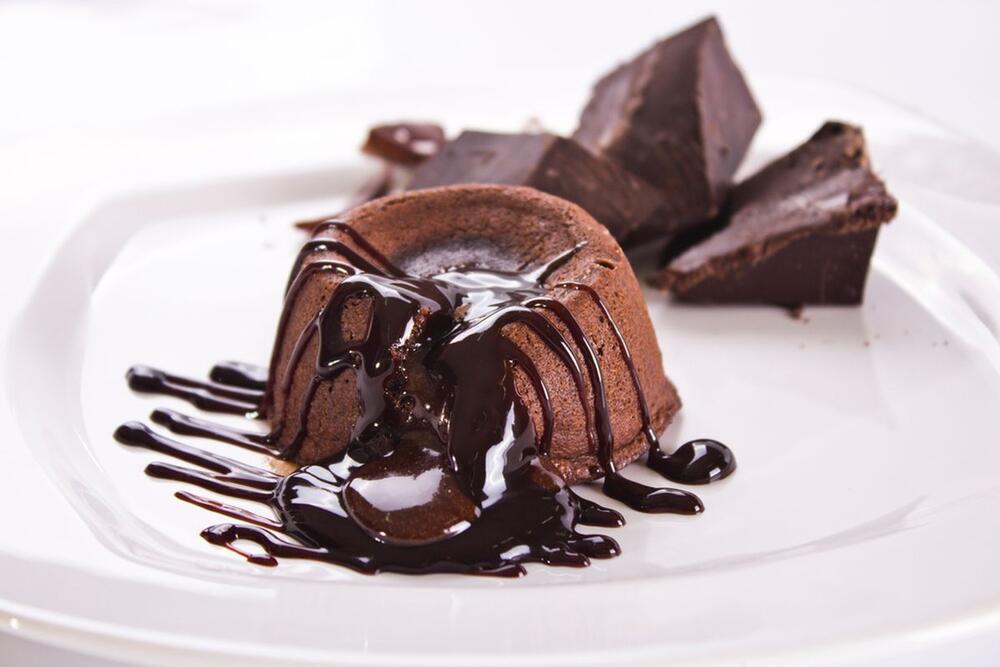 Posni čokoladni sufle (lava kolač) pravi se brzo i jednostavno