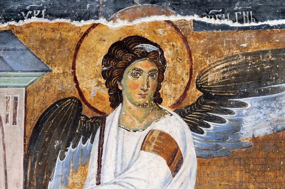 Beli anđeo je jedna od najpoznatijih srpskih fresaka