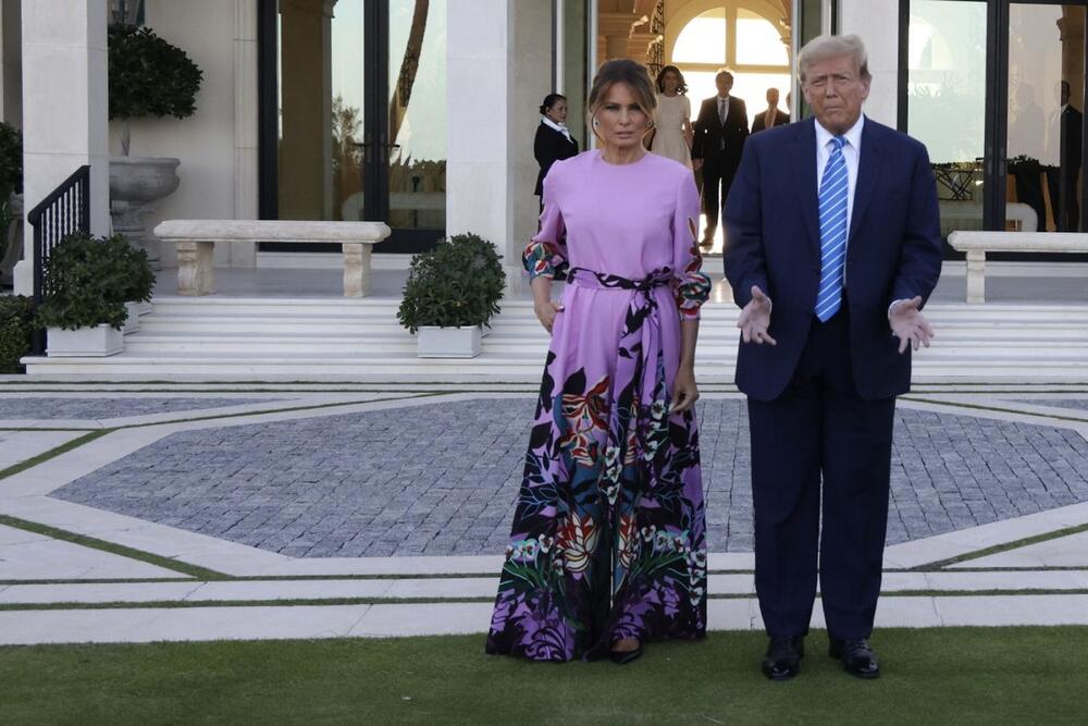 Melanija i Donald Tramp u Palm biču