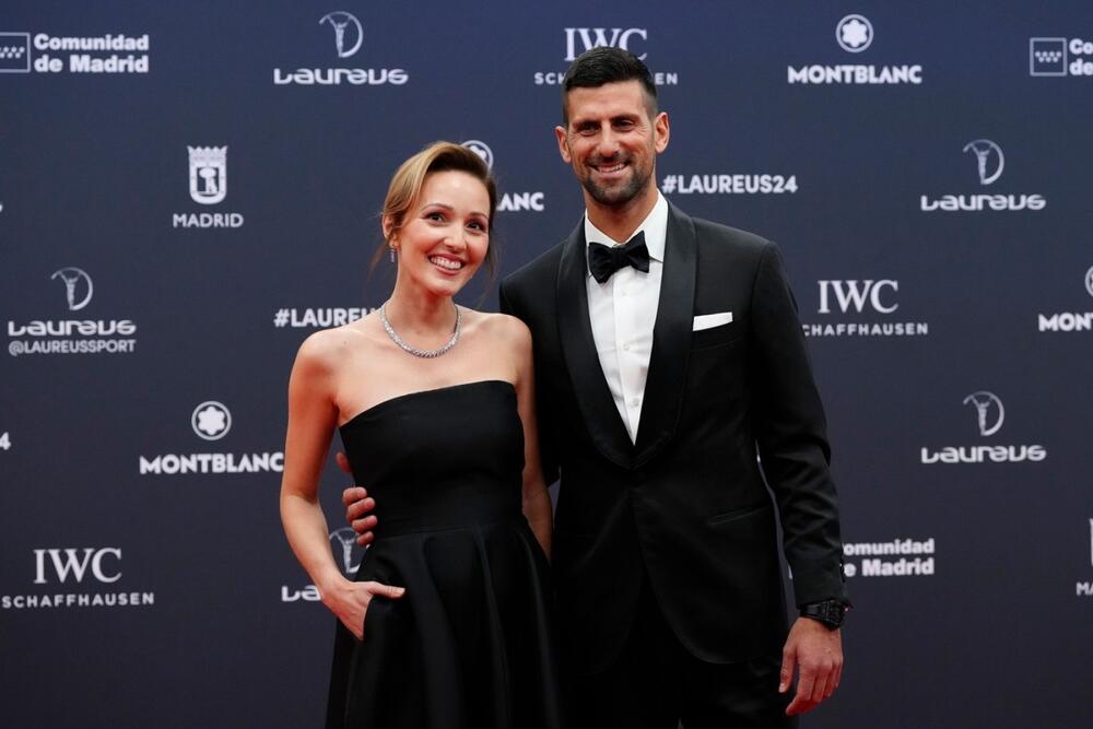Jelena i Novak Đoković na dodeli Laureus nagrada