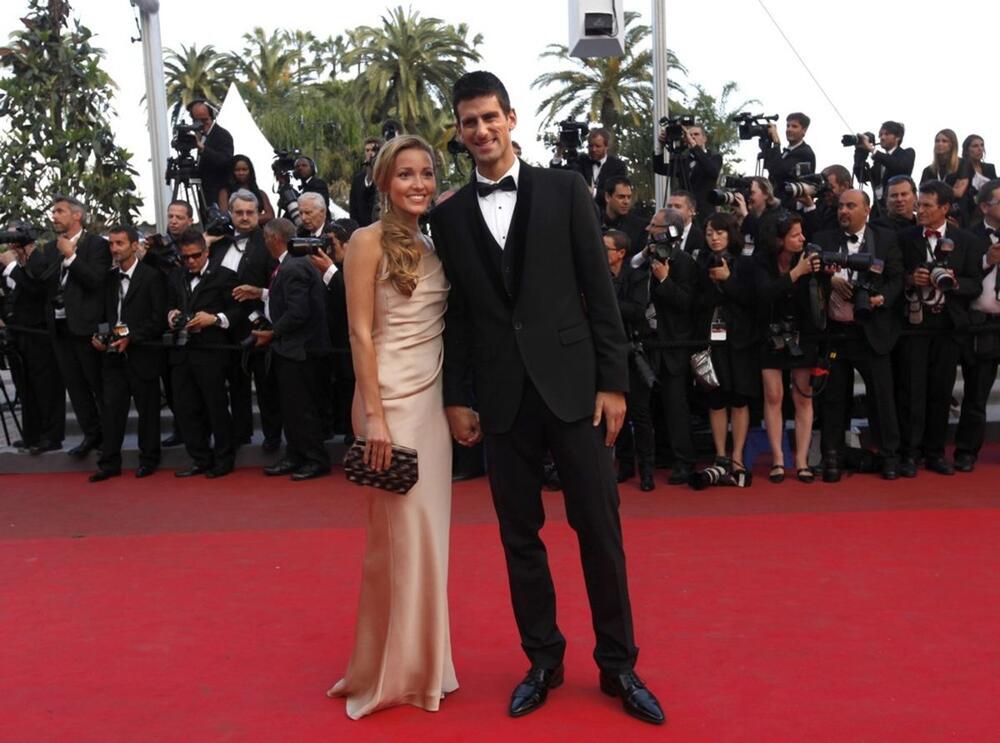 Jelena i Novak Đoković na crvenom tepihu