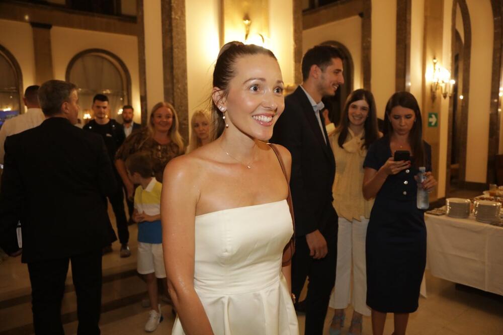 Jelena Đoković na dočeku srpskih olimpijaca u Beogradu