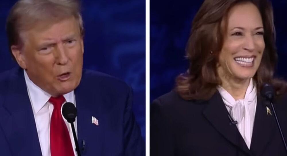 Donald Tramp i Kamala Haris tokom predsedničke debate