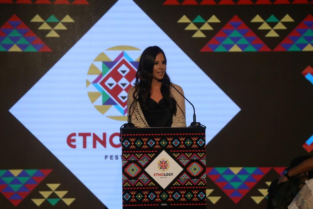 Tamara Vučić u Etnografskom muzeju, na 8. 8. "Entnolodži Festu"