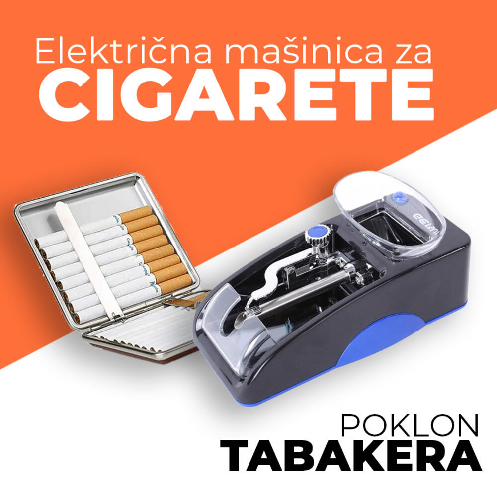 UZ MAŠINU ZA MOTANJE CIGARETA DOBIJATE NA POKLON TABAKERU 