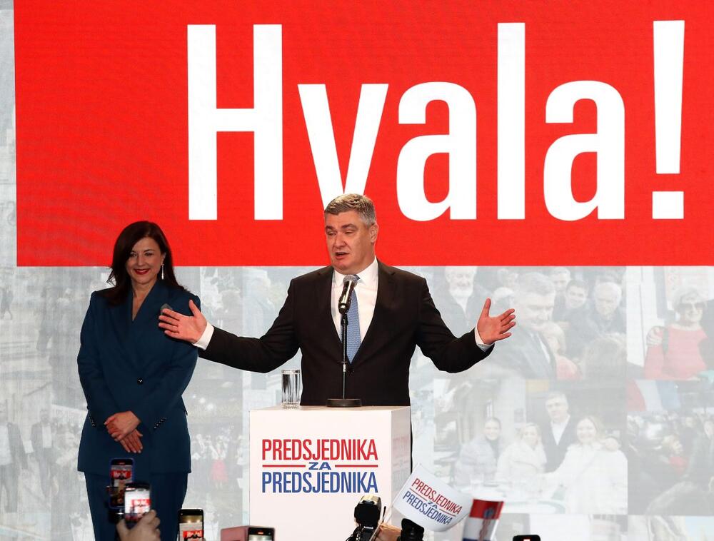 Sanja Musić Milanović i Zoran Milanović nakon nove, ubedljive pobede na izborima