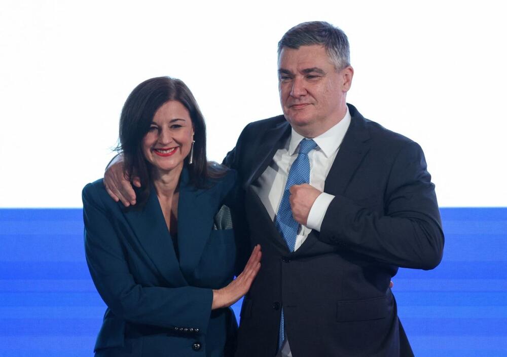 Sanja Musić Milanović i Zoran Milanović nakon nove, ubedljive pobede na izborima