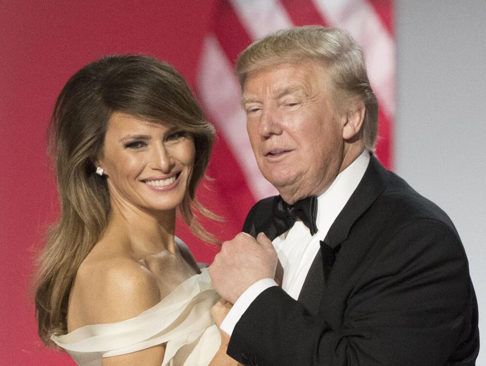 Melanija i Donald Tramp na inauguracionom balu 2017.