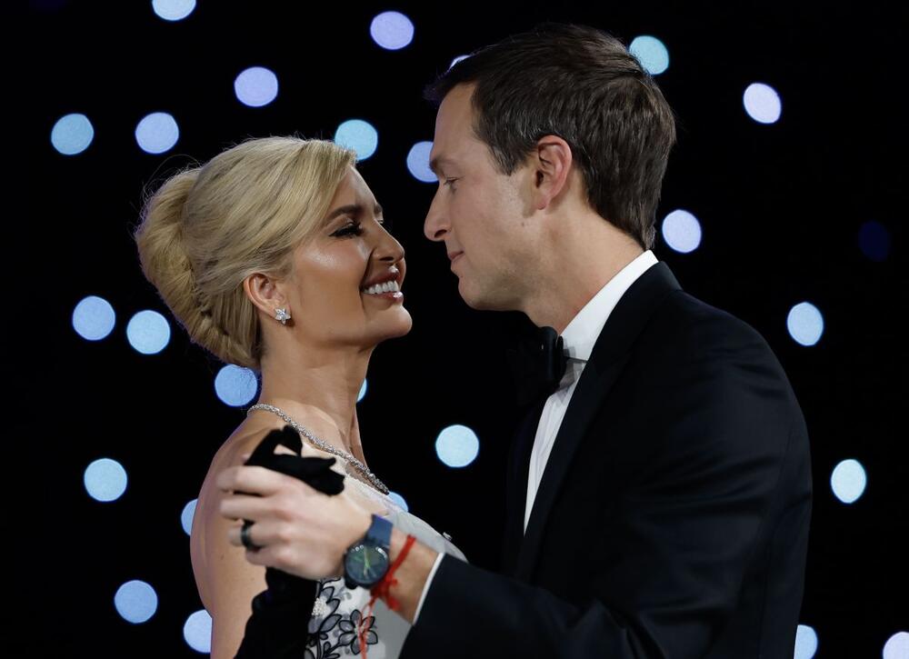 Ivanka Tramp i Džared Kušner na inauguracionom balu, posle svečane inauguracije njenog oca Donalda Trampa kao 47. predsednika Amerike