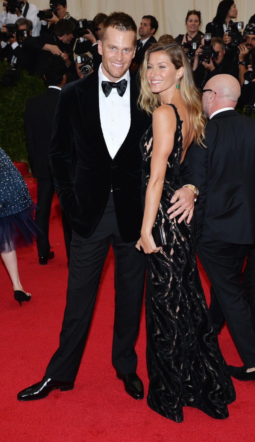 Tom Brejdi i Žizel Bundšen na Met gali 2014.
