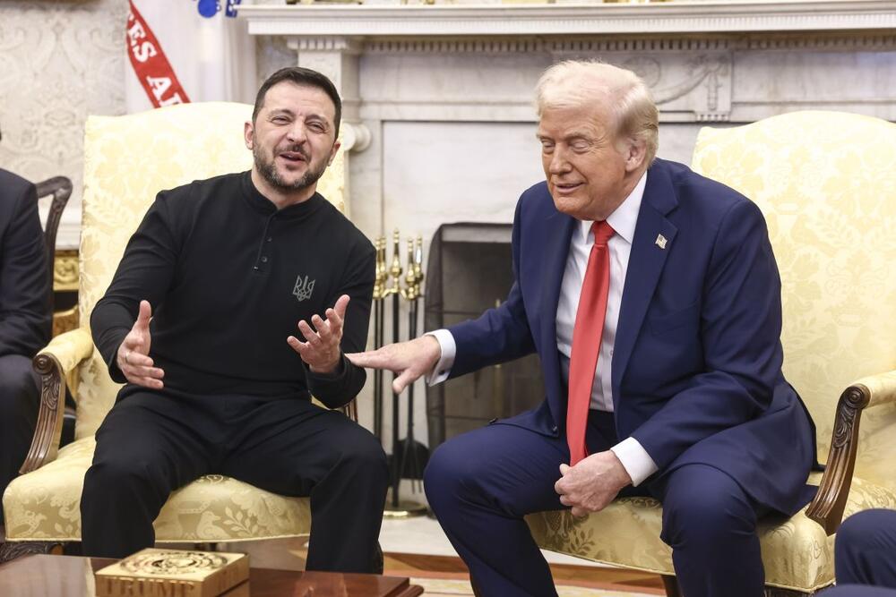 Volodimir Zelenski i Donald Tramp u Ovalnom kabinetu Bele kuće