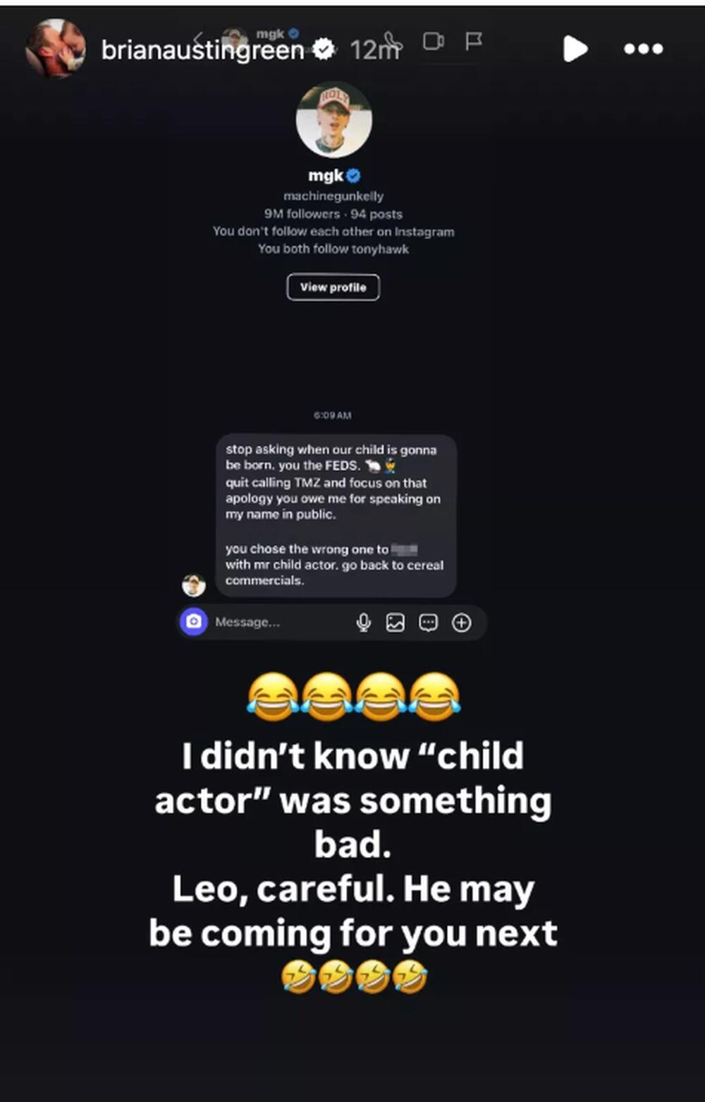 Glumac je javno podelio reperove poruke