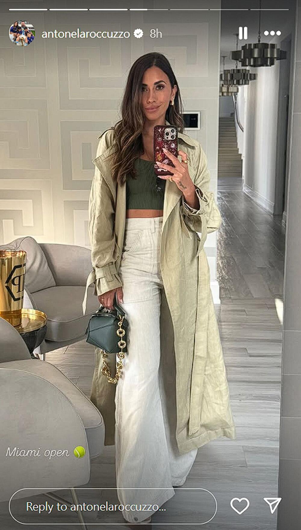 Stajling Antonele Rokuco za Novakov meč na Majami openu