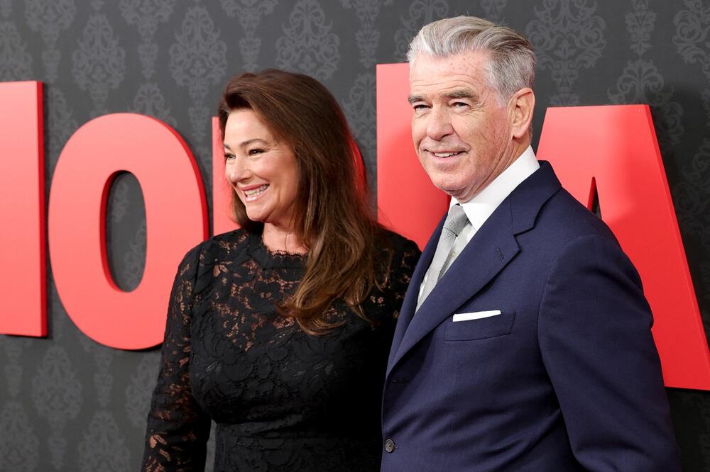 Kili Šej Smit i Pirs Brosnan na premijeri serije 'MobLand'