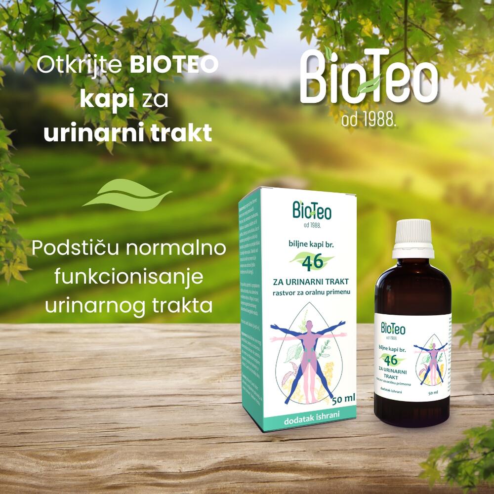  BioTeo biljne kapi br. 46 za urinarni trakt