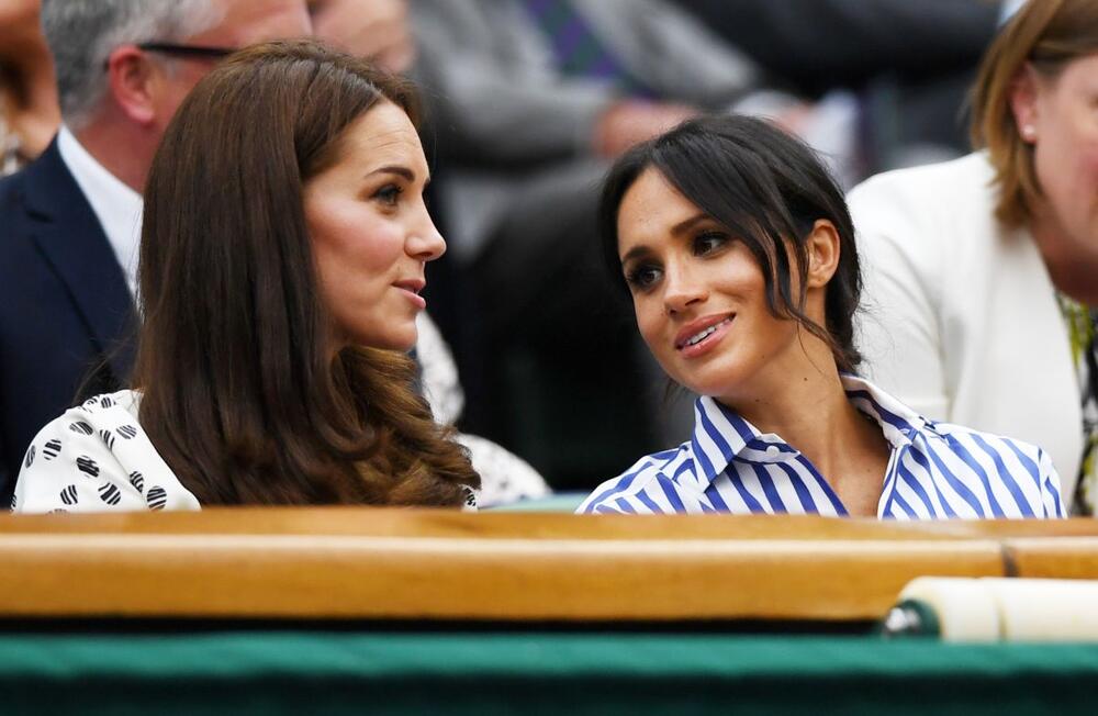 Kejt Midlton i Megan Markl na jednom teniskom meču na Vimbldonu