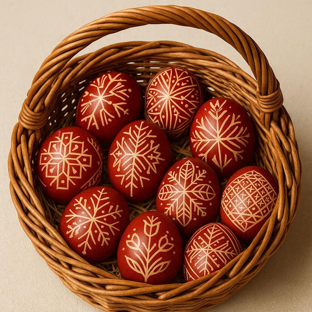 Korpa sa uskršnjim jajima