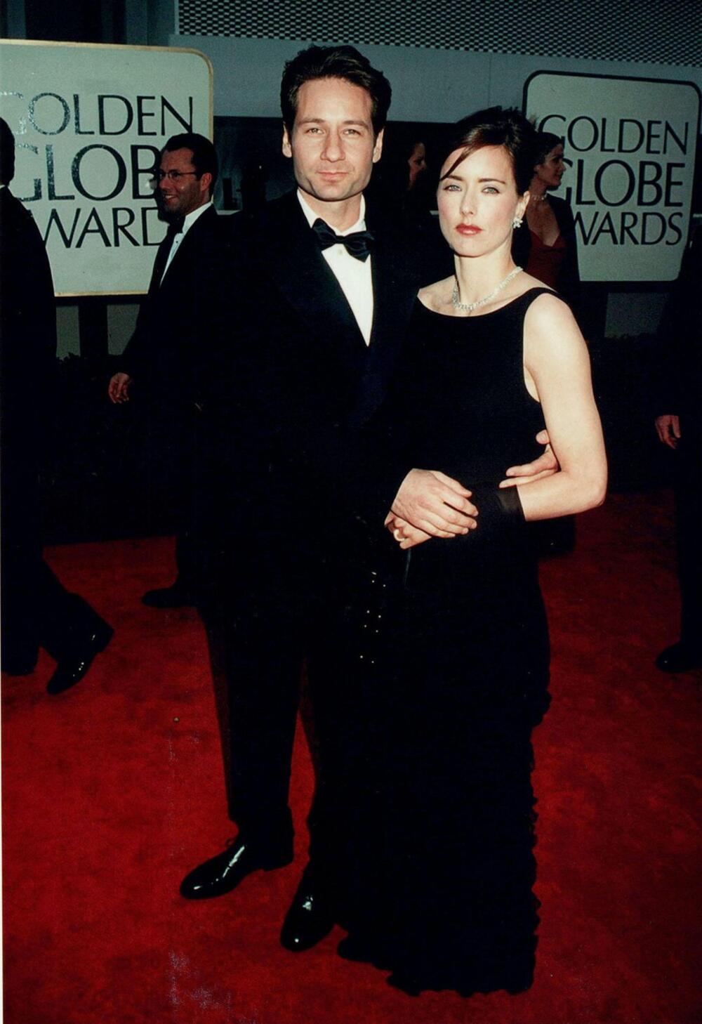 Dejvid Duhovni i Tea Leoni na dodeli Zlatnih globusa