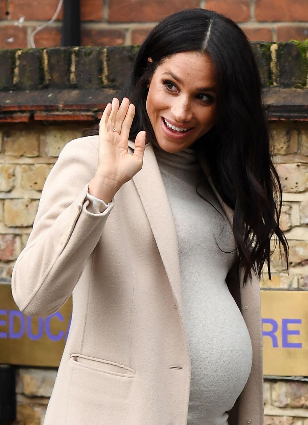 Megan Markl s trudničkim stomačićem 2019. godine