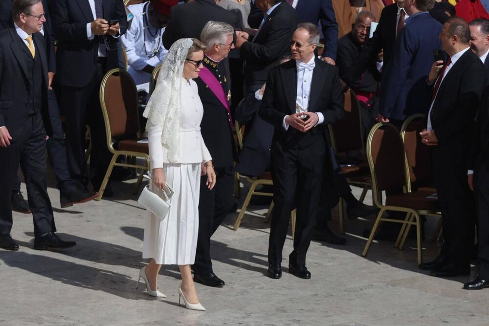 Kraljica Matilda od Belgije na inauguraciji pape Lava XIV