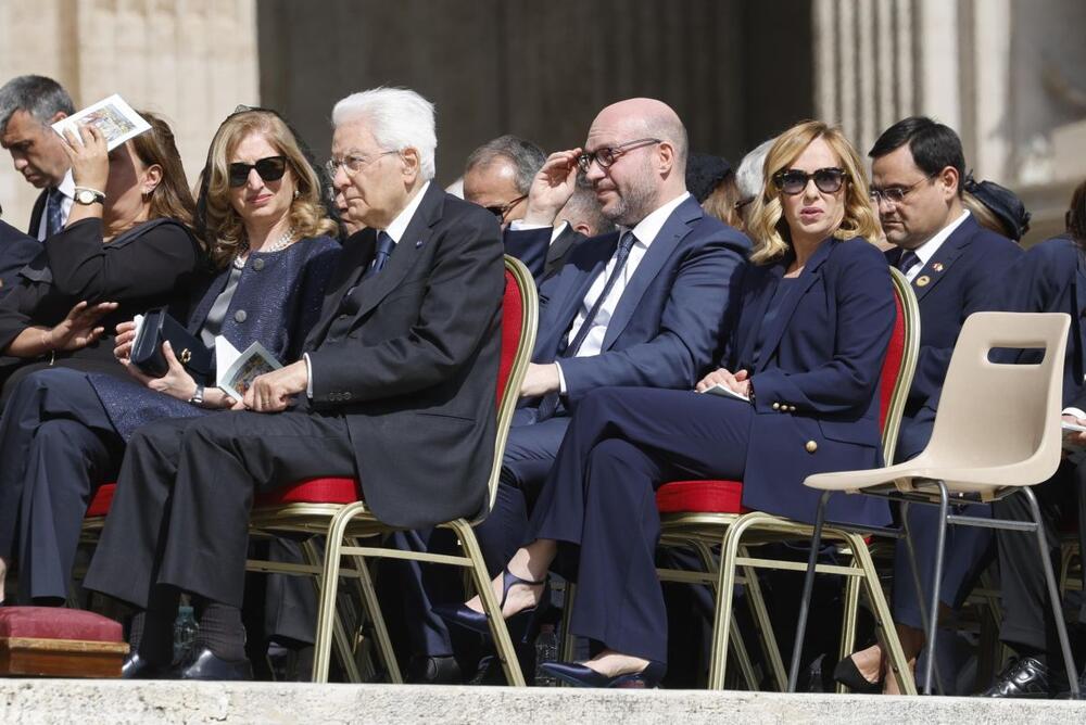 Đorđa Meloni na ustoličenju pape Lava XIV