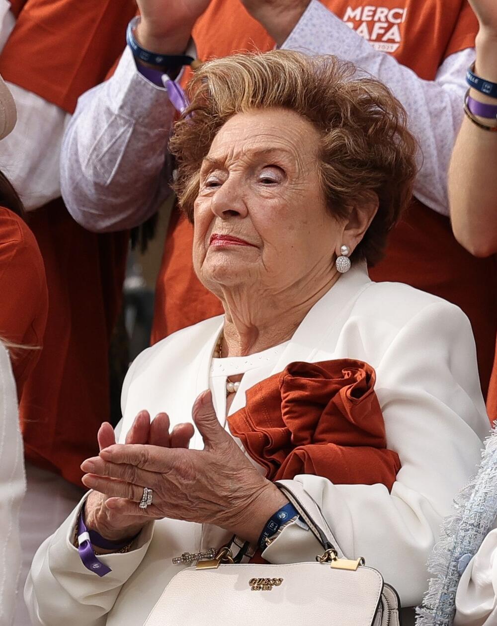 Izabel Homar, Nadalova baka, na tribinama na Rolan Garosu